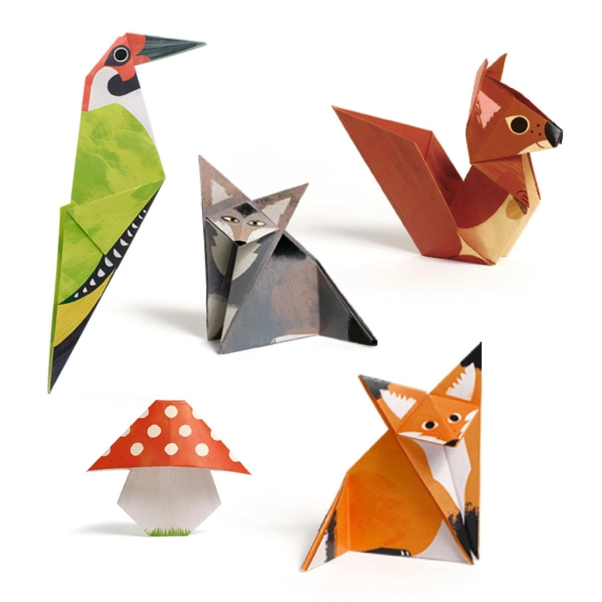 Origami: Spaziergang im Wald