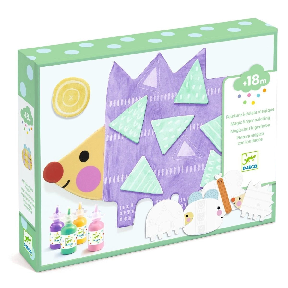 Malen DJECO Malset 18+: Fingerfarbe - Kleine Formen