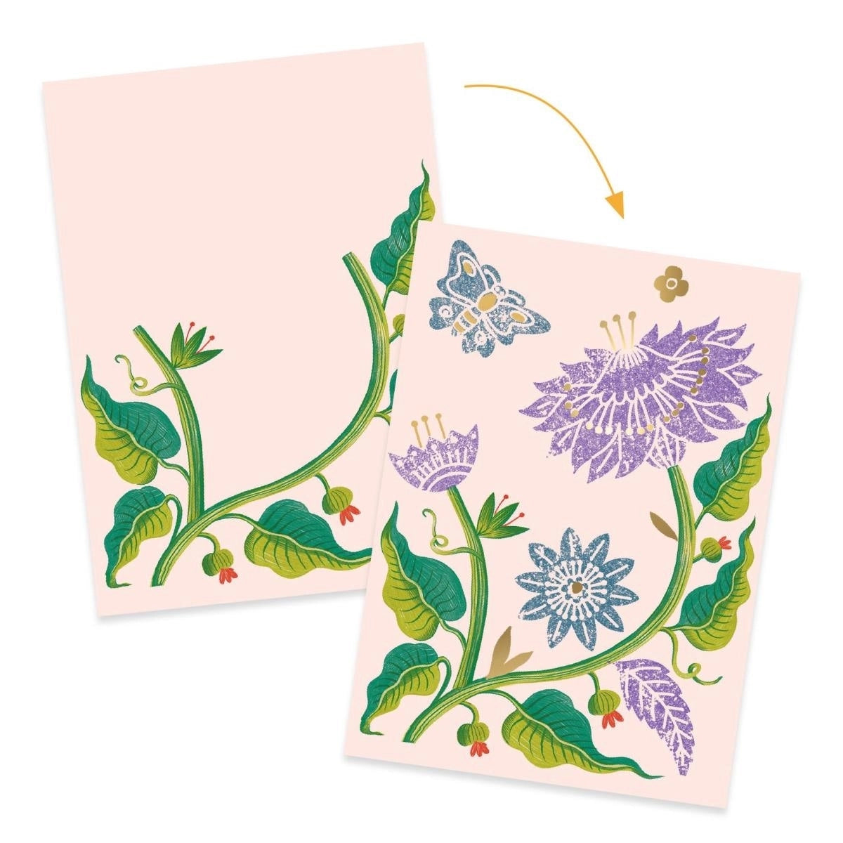 Malen DJECO Workshop Gravur: Passionsblume