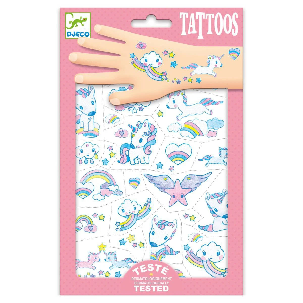 Basteln DJECO Tattoos: Einhörner