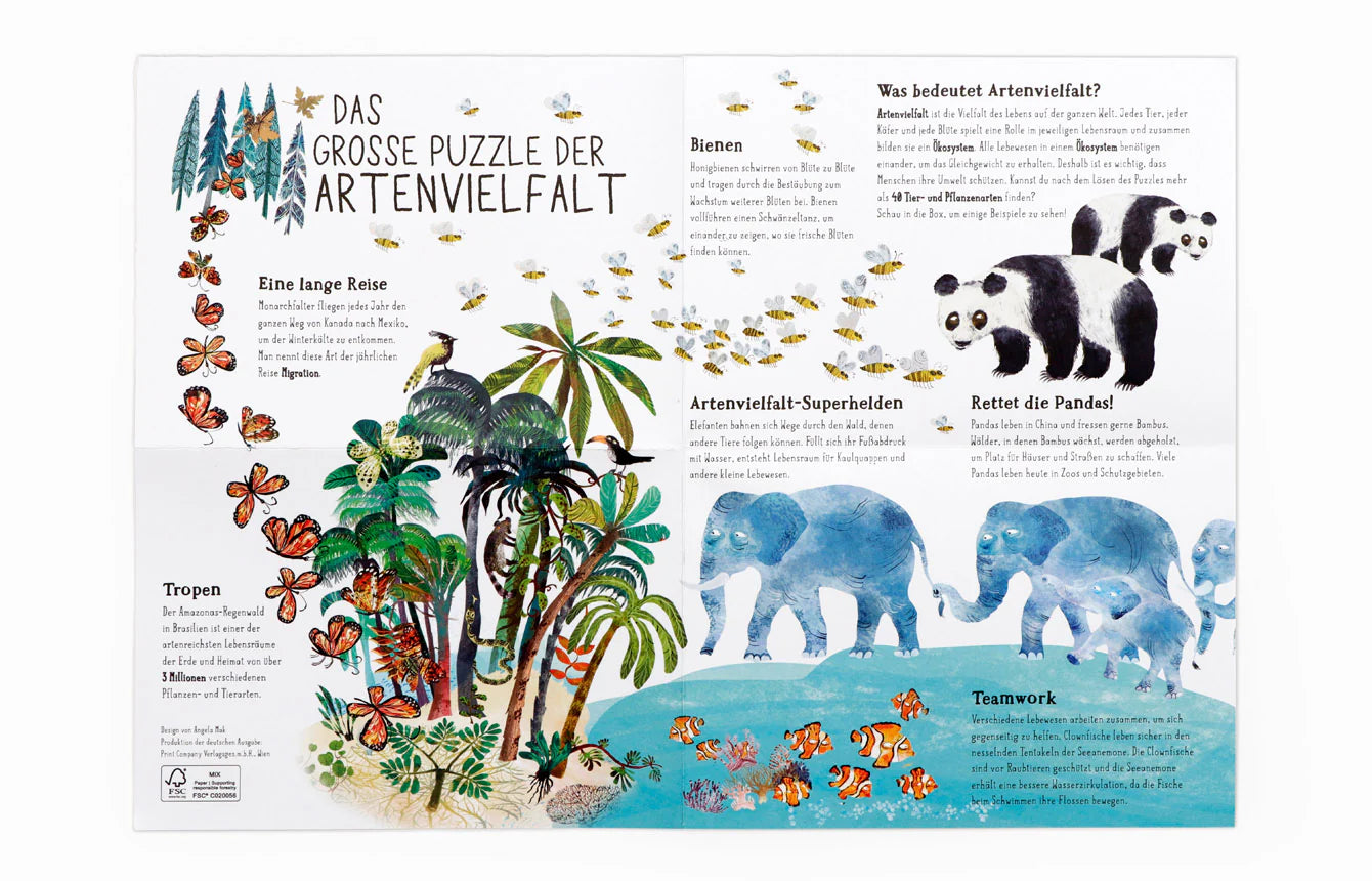 Puzzles Laurence King Verlag Das große Puzzle der Artenvielfalt