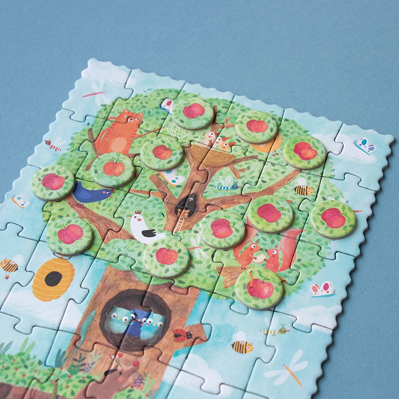 Puzzle Londji Tiny Puzzle - Apfelbaum