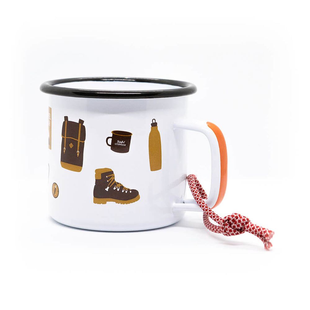 Emaille Tasse Gipfelstürmer