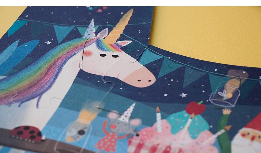 Puzzle - HAPPY BIRTHDAY UNICORN! - WELTENTDECKER