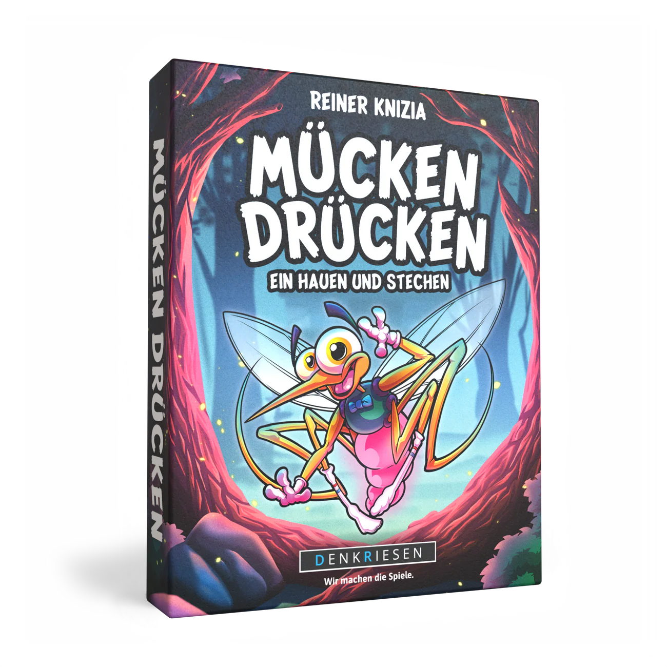 Wissensspiel Denkriesen Mücken Drücken "Ein Hauen und Stechen."