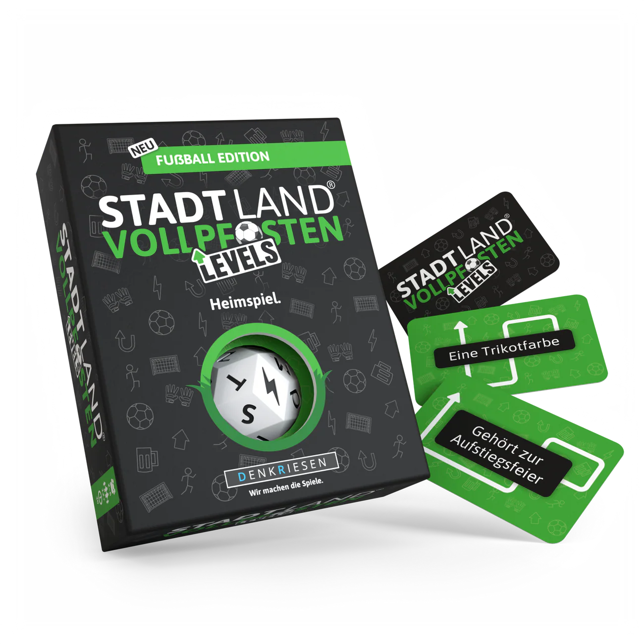Wissensspiel Denkriesen STADT LAND VOLLPFOSTEN® - Levels - Fußball Edition - "Heimspiel"