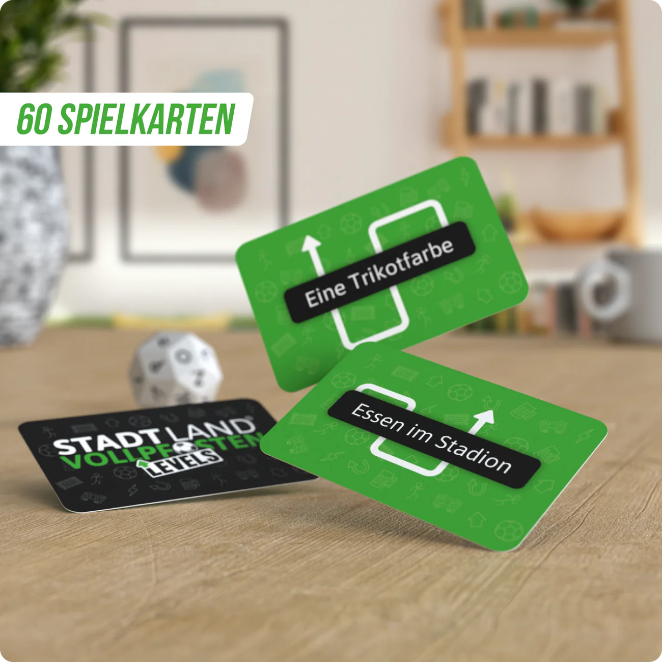 Wissensspiel Denkriesen STADT LAND VOLLPFOSTEN® - Levels - Fußball Edition - "Heimspiel"