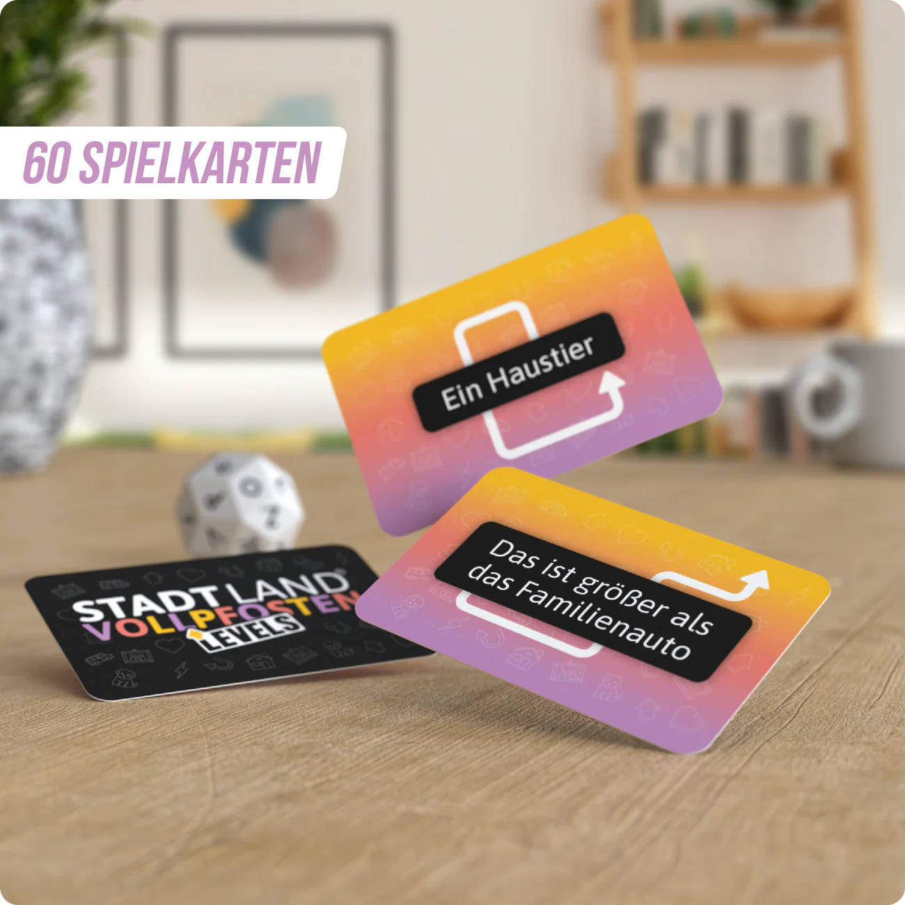 Wissensspiel Denkriesen STADT LAND VOLLPFOSTEN® - Levels - Family Edition - "Zeit für uns"