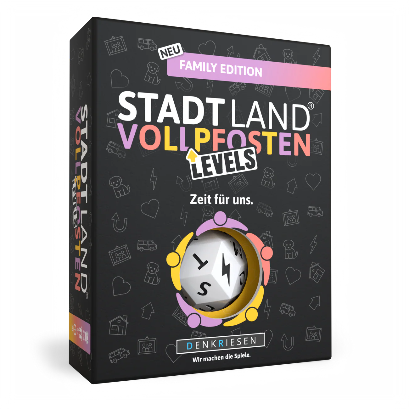 Wissensspiel Denkriesen STADT LAND VOLLPFOSTEN® - Levels - Family Edition - "Zeit für uns"