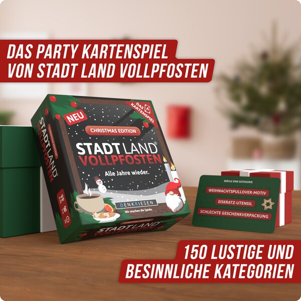 STADT LAND VOLLPFOSTEN® - Das Kartenspiel - Christmas Edition "Alle Jahre wieder"