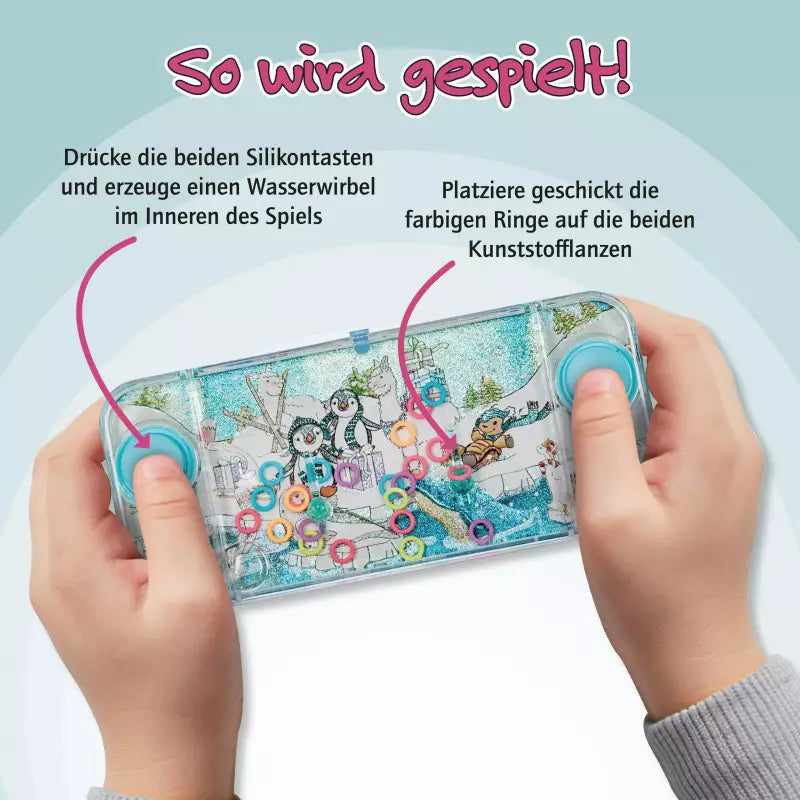 Krimskrams Lutz Mauder Verlag TapirElla Wasserspiel-Geduldsspiele im Display, Winterzauber
