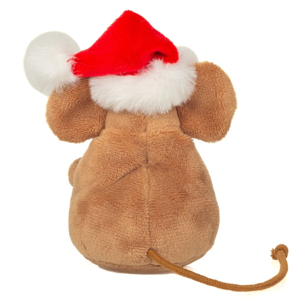 Plüschtier Teddy Hermann Teddy-Herrmann ⎮ Weihnachtsmaus mit Kranz ⎮ 11 cm