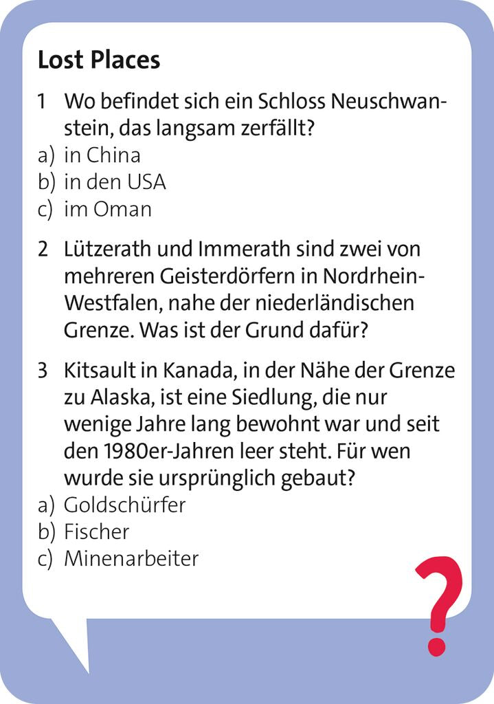 Pocket Quiz Stadt, Land, Quiz