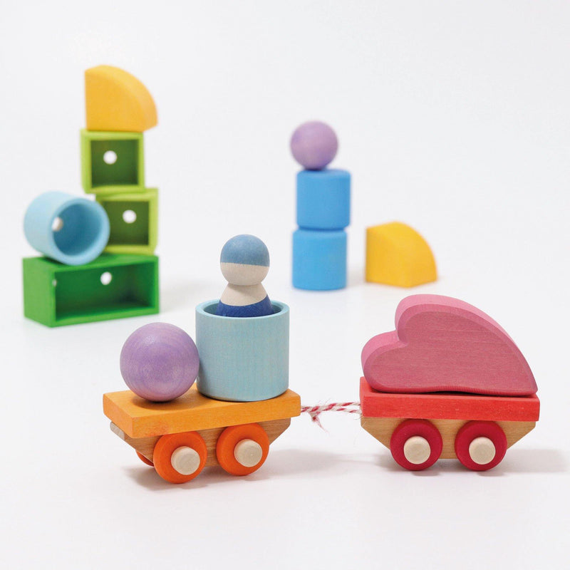 Bauspiel Holzzug - WELTENTDECKER