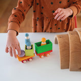Bauspiel Holzzug - WELTENTDECKER