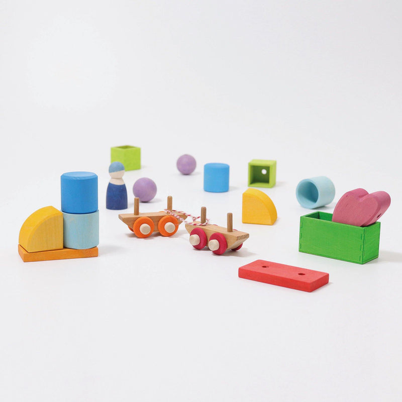 Bauspiel Holzzug - WELTENTDECKER
