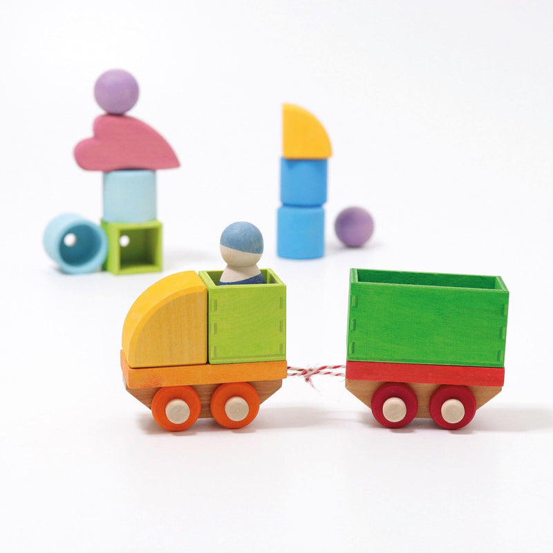 Bauspiel Holzzug - WELTENTDECKER