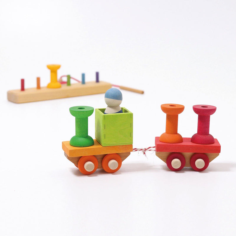 Bauspiel Holzzug - WELTENTDECKER