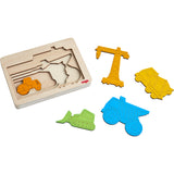 Holzpuzzle Baustellenfahrzeuge