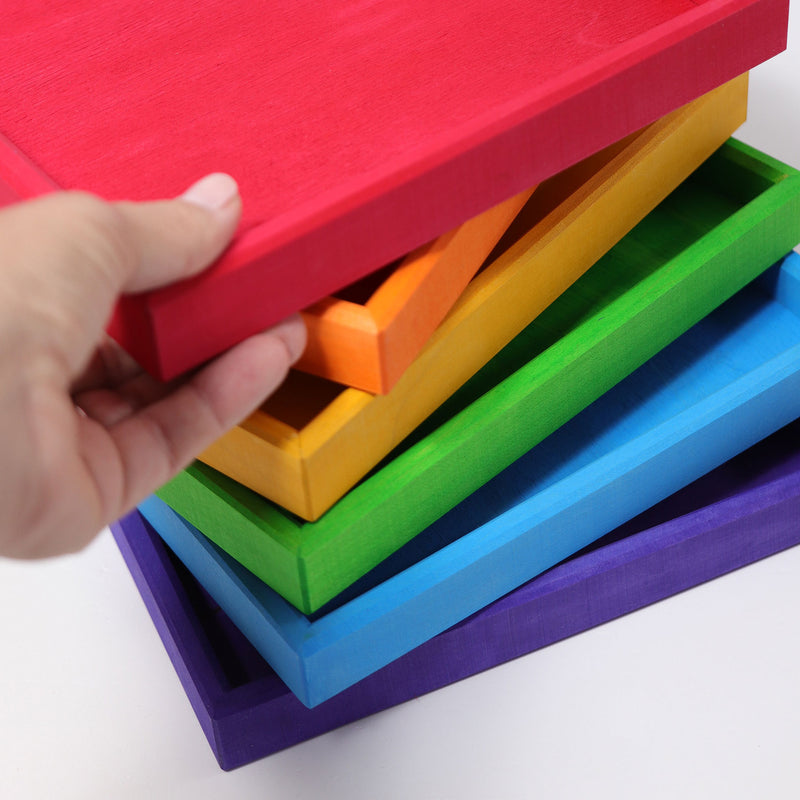 Regenbogen Holzrahmen