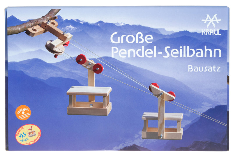 Große Pendel-Seilbahn: 2 Wagen mit Bergstation