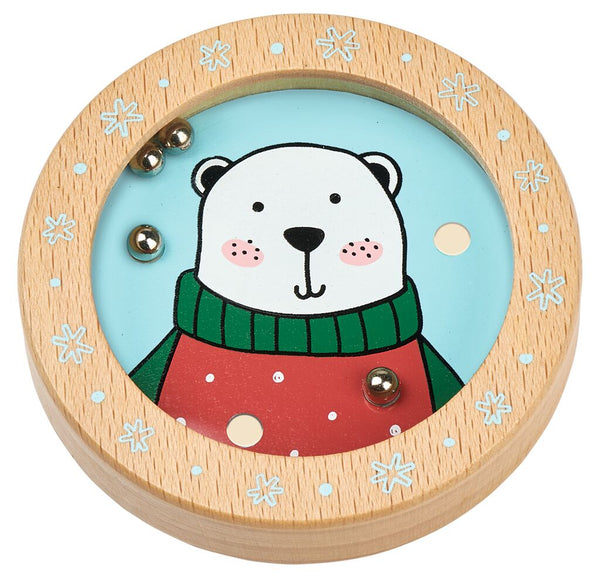 Holz-Geduldspiel Weihnachtsfreunde