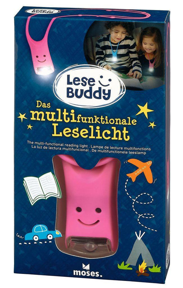 Lese Buddy - Das multifunktionale Leselicht pink - WELTENTDECKER
