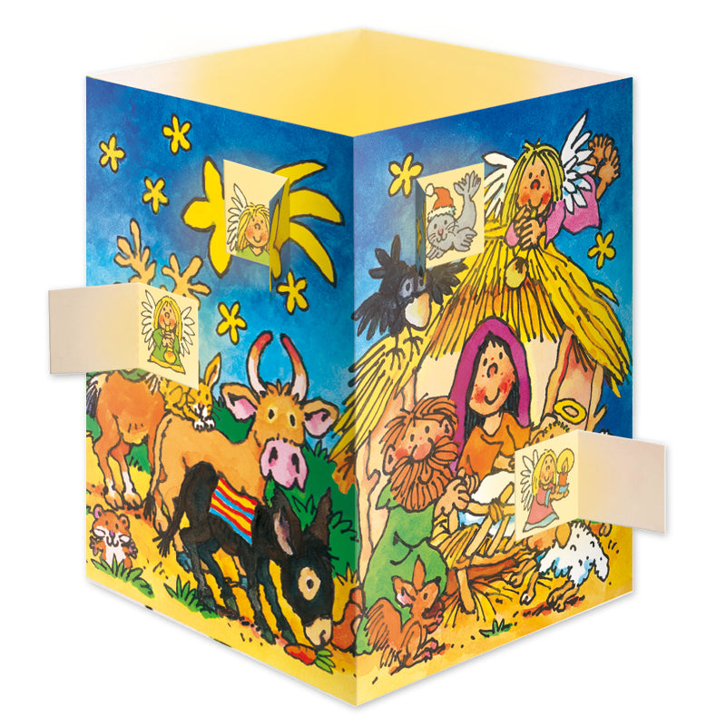 Weihnachten Lutz Mauder Verlag Adventslichtkalenderkarte Krippe