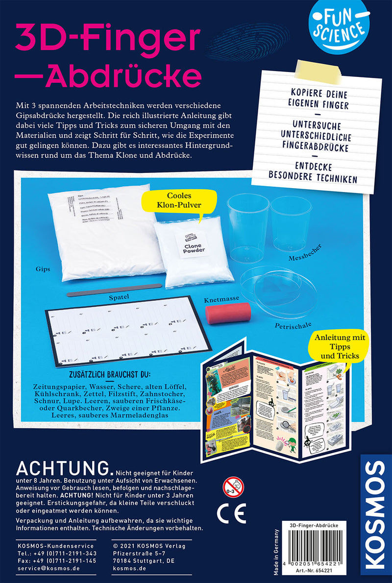 Fun Science 3D-Fingerabdrücke