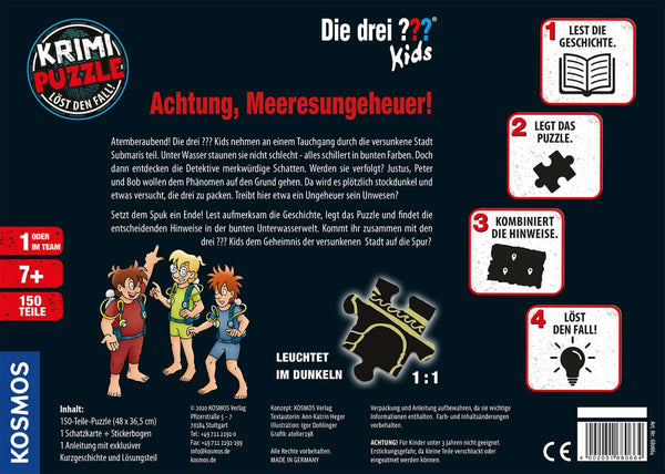 Krimipuzzle ??? Kids - Achtung  Meeresungeheuer! (150 T)