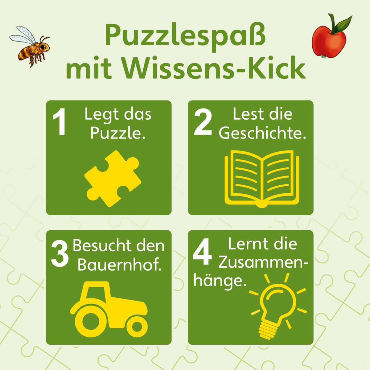 Wissenspuzzle: WAS IST WAS junior - Entdecke den Bauernhof