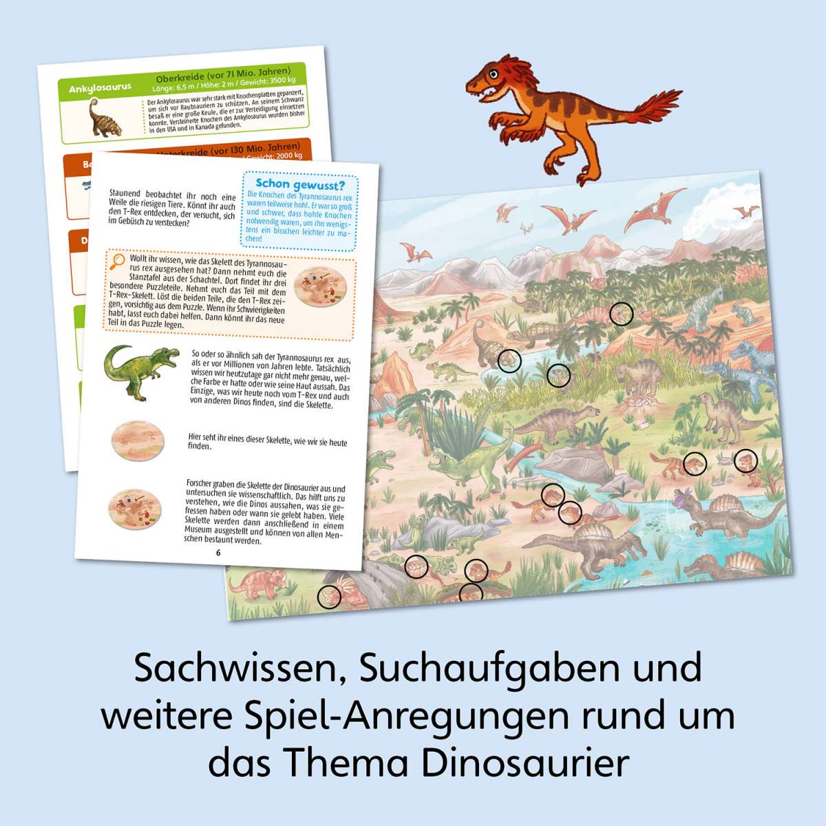 Wissenspuzzle: WAS IST WAS junior - Entdecke die Dinosaurier