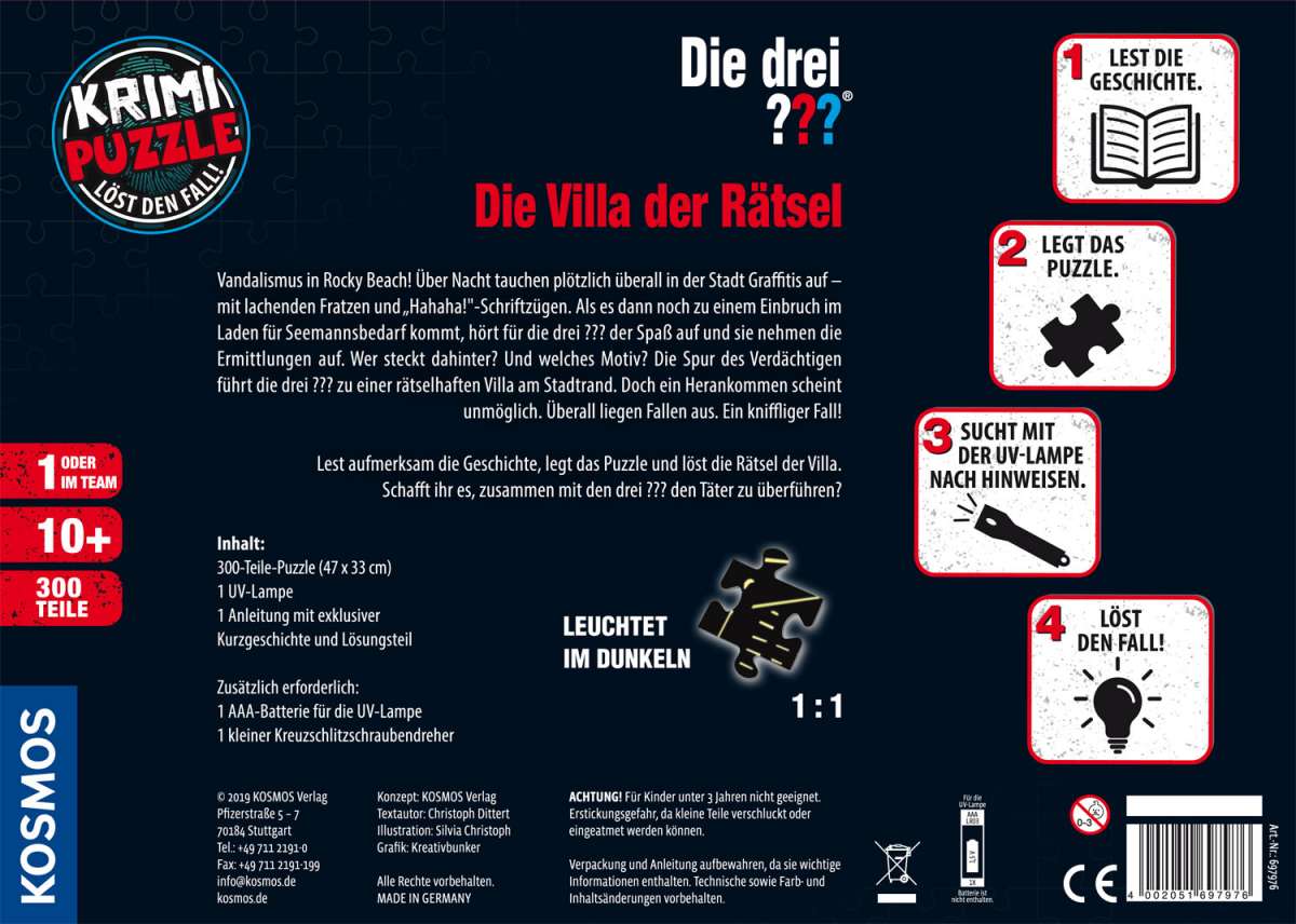 Krimipuzzle ??? - Die Villa der Rätsel (300 Teile)