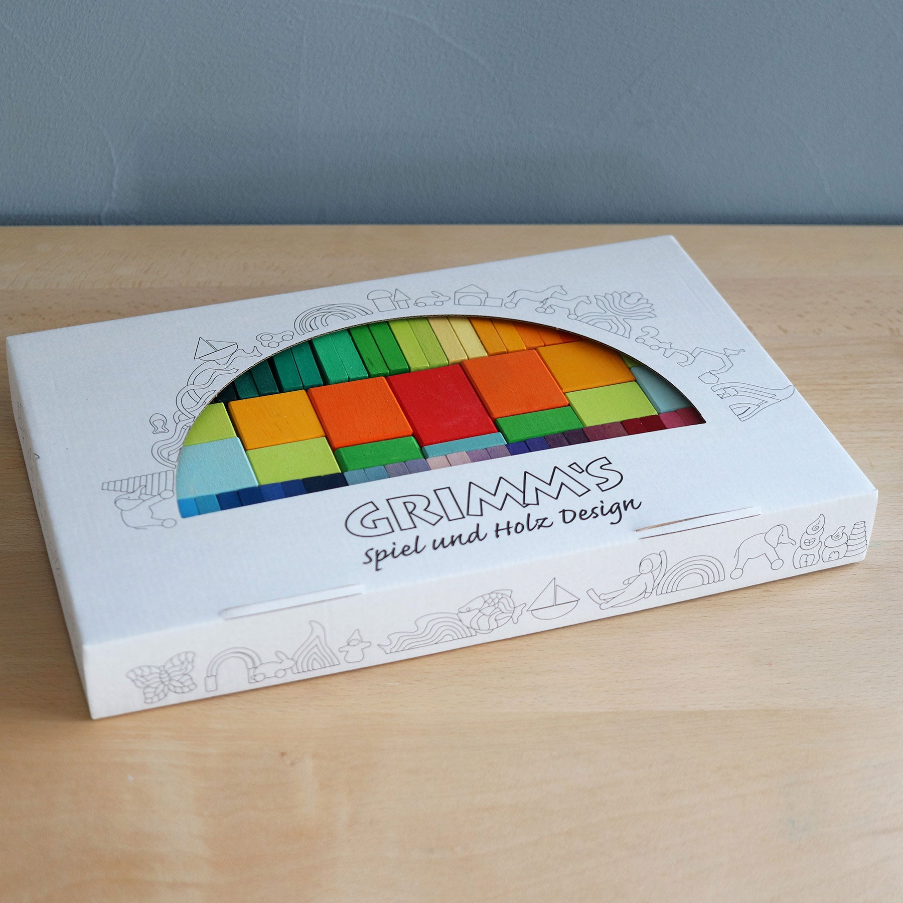 Bausteine GRIMM'S Spiel und Holz Design Farbtafel Rally