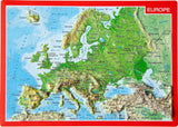 Reliefpostkarte Europa