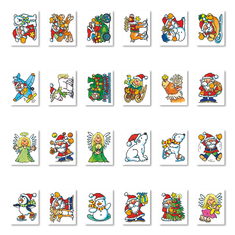 Button Lutz Mauder Verlag Mini-Tattoos Weihnachten