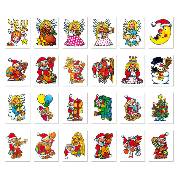 Mini-Glitter-Sticker-Set Weihnachten