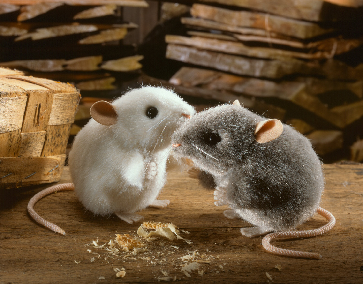 Maus "Pops"  grau  10 cm