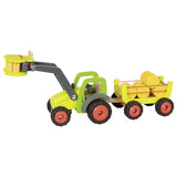 Frontlader mit Heuwagen