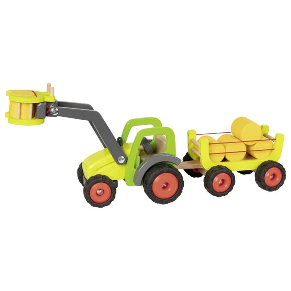Frontlader mit Heuwagen