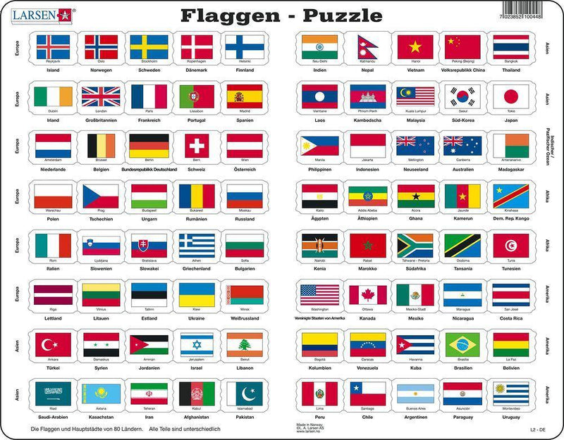 Puzzle - Flaggen - WELTENTDECKER