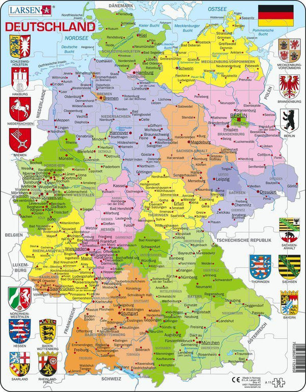 Puzzle - Deutschland (politisch) - WELTENTDECKER