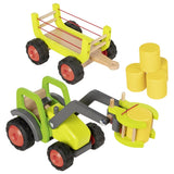 Frontlader mit Heuwagen