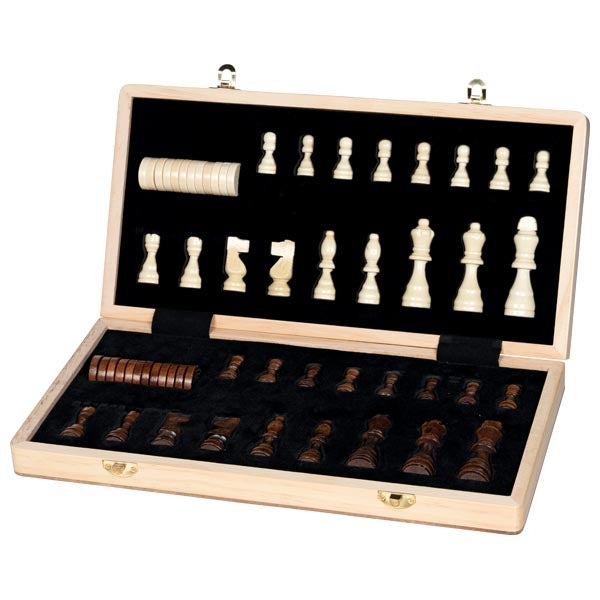 Schach/Dame Spiel 2in1, magnetisch