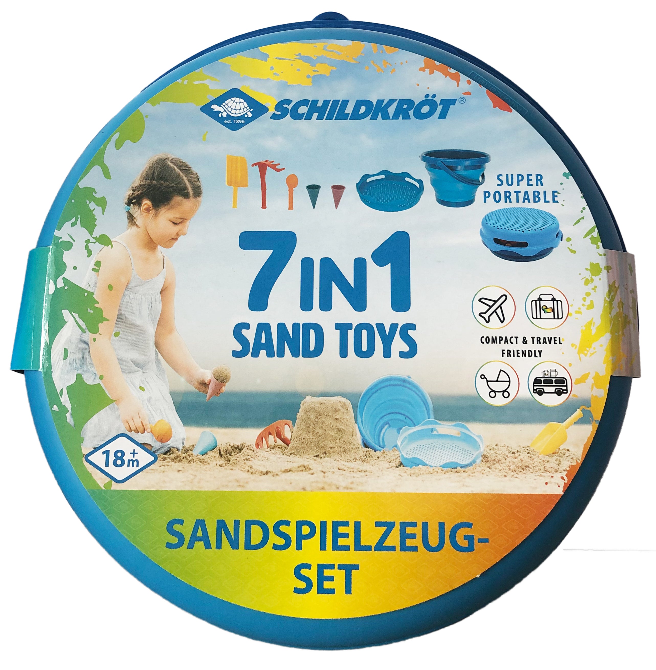 7in1 Sand Toys Falteimer Set