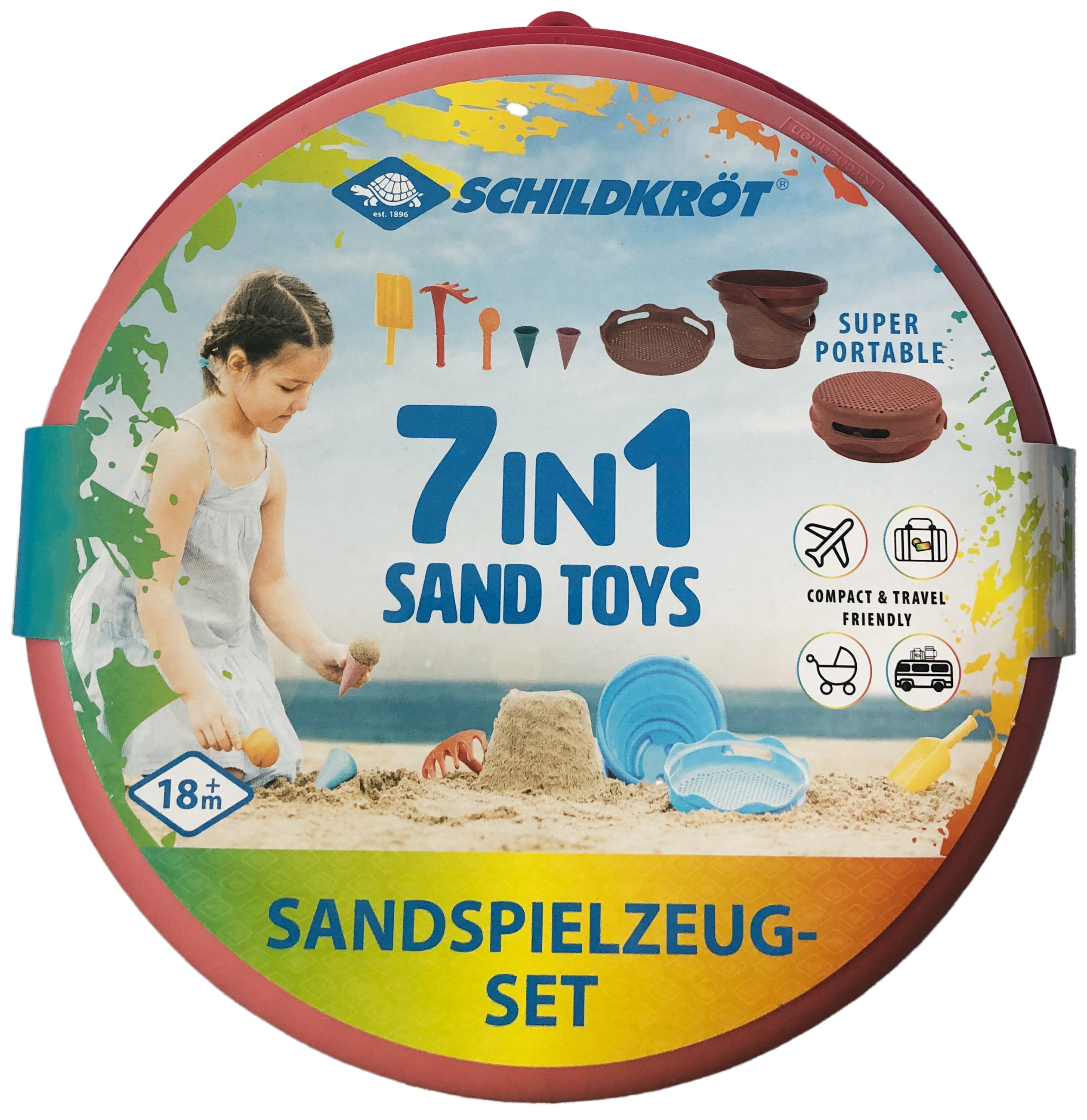 7in1 Sand Toys Falteimer Set