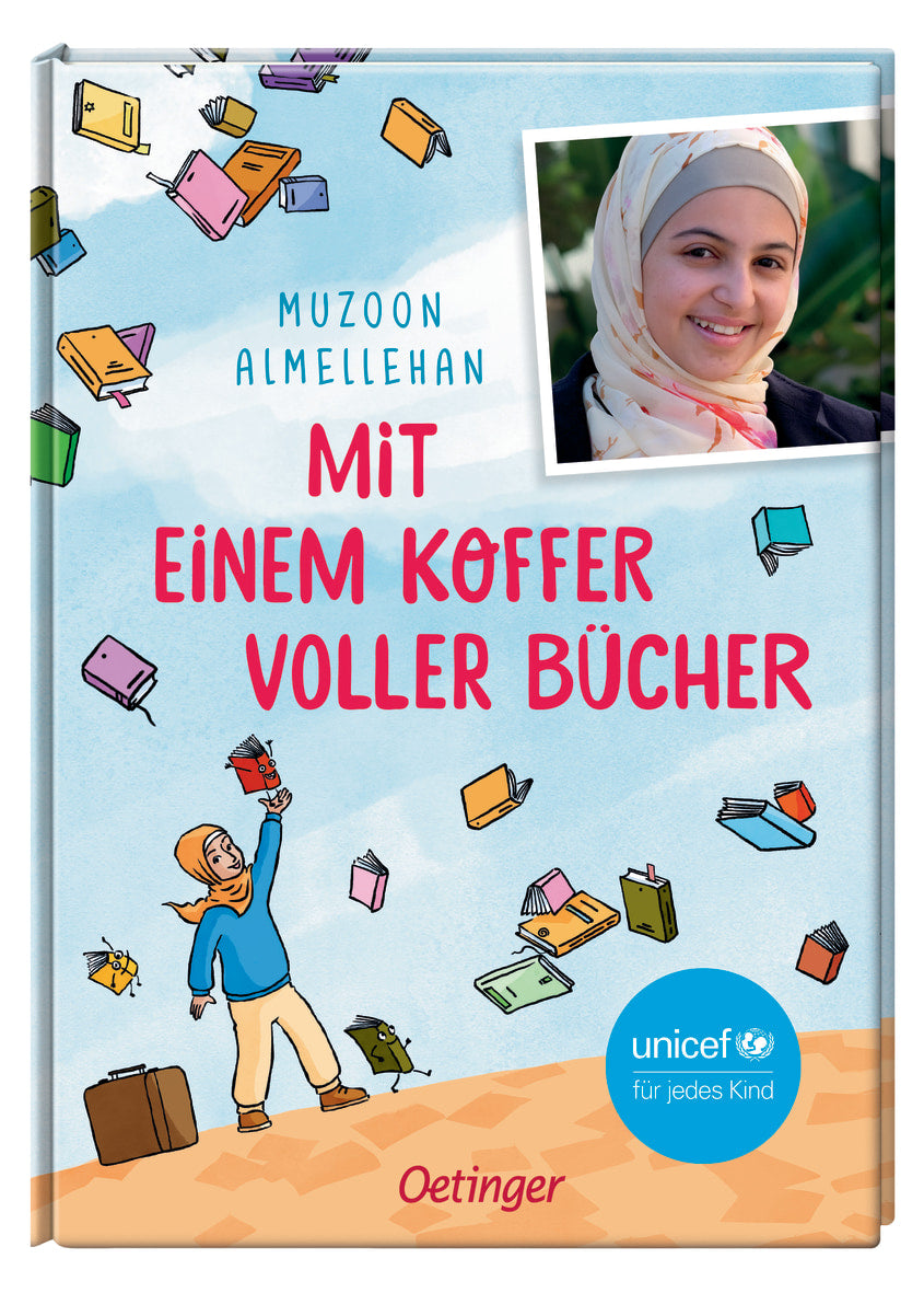 Mit einem Koffer voller Bücher