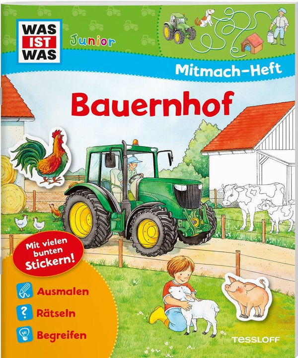 WAS IST WAS Junior Mitmach-Heft. Bauernhof