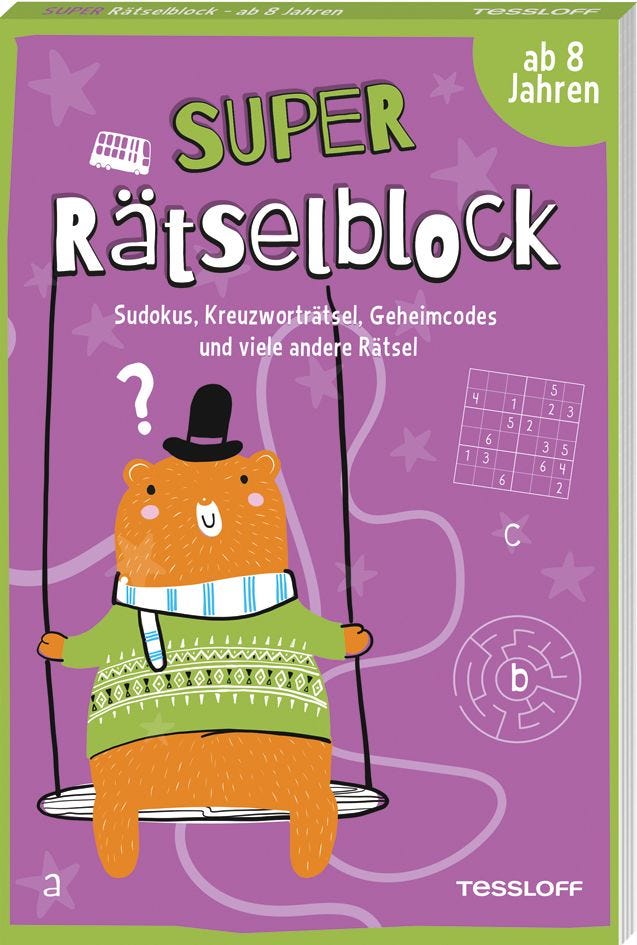 Super Rätselblock ab 8 Jahren