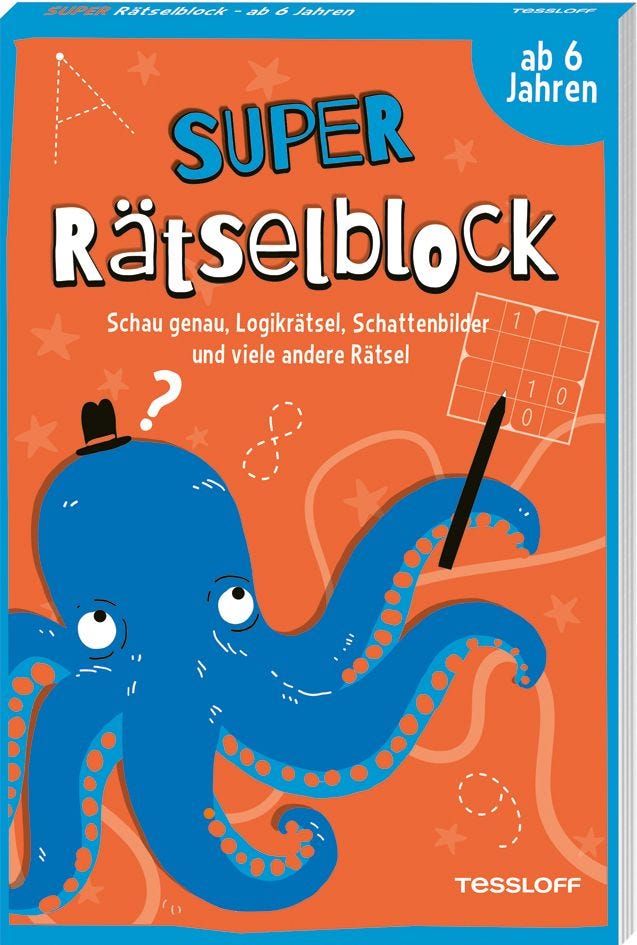 Super Rätselblock ab 6 Jahren